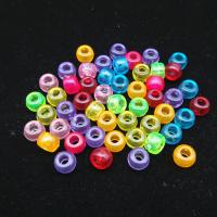 Mode Kunststoff-Perlen, Kunststoff, Spritzgießen, zufällig gesendet & DIY, gemischte Farben, 6x8-9mm, verkauft von PC