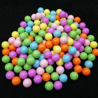 Solid Color Acrylic Beads, Round, injection moulding, random style & DIY & no hole, mixed colors, 2-5cm 
