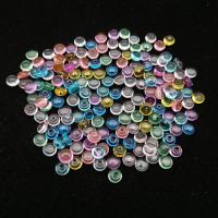 Mode Kunststoff-Perlen, Kunststoff, flache Runde, Spritzgießen, zufällig gesendet & DIY & kein Loch, gemischte Farben, 2-5cm, verkauft von PC