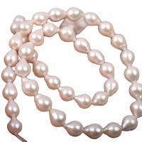 Perles nacres baroques de culture d'eau douce , perle d'eau douce cultivée, bijoux de mode & DIY, blanc, 8-15mm Environ 36-38 cm, Vendu par brin