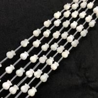 Hufeisen+Schale Perle, Klumpen, poliert, DIY & verschiedene Größen vorhanden, weiß, Länge:ca. 15 ZollInch, verkauft von Strang