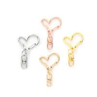 Zinc Alloy Key Clasp Finding, Heart, plated, Unisex 43mm, Approx 