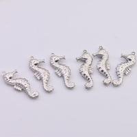 Stainless Steel Animal Pendants, 316 Stainless Steel, Seahorse, silver color plated, Unisex 