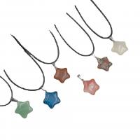Gemstone Jewelry Pendant, Natural Stone, Star & Unisex 20mm 