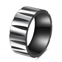 Partículas de acero anillo, chapado, Joyería, más colores para la opción, Vendido por UD