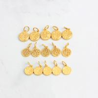 Brass Jewelry Pendants, gold color plated golden 