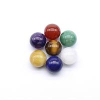 Полудрагоценный камень Бал Сфера, полированный, разные стили для выбора, разноцветный 7PC/указан, продается указан