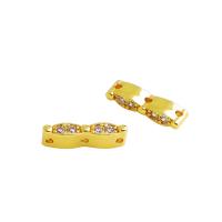 Brass Spacer Beads, plated, DIY & micro pave cubic zirconia Approx 1.1mm 