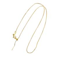 Brass Necklace Chain, plated, DIY & box chain 0.8mm Approx 17.7 Inch 