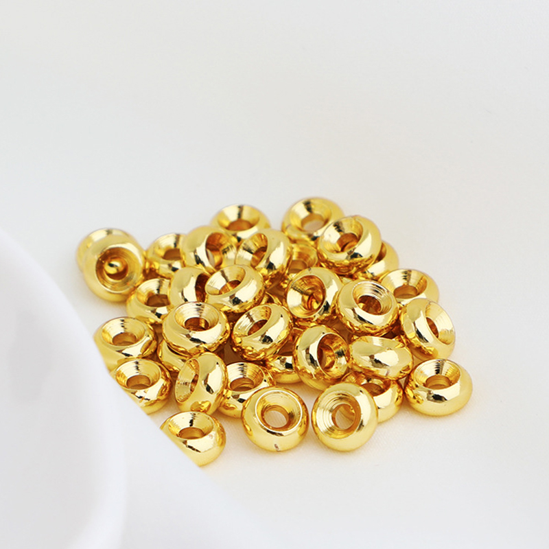 Brass Spacer Beads, Wheel, plated, DIY & different size for choice, more colors for choice, Sold By PC