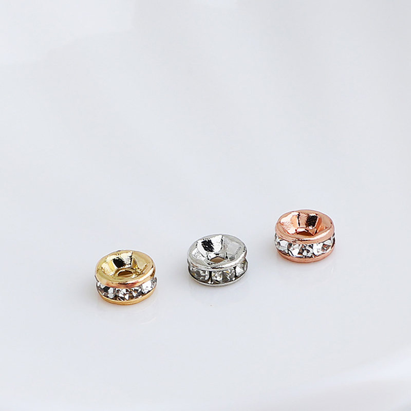 Brass Spacer Beads, plated, DIY & different size for choice & micro pave cubic zirconia, more colors for choice, Sold By PC