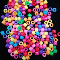 Perles en plastique de mode, tambour, moulage par injection, DIY, multicolore, 3.5-12x5.5-12mm, Vendu par PC