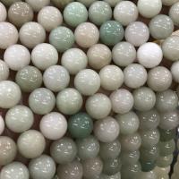 Jadeite Beads, Round, polished, DIY, mixed colors 
