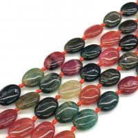 Natural Dragon Veins Agate Beads, Oval, polished, DIY, mixed colors cm 