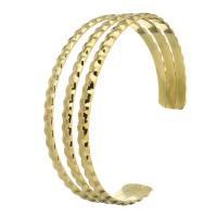 Stainless Steel Cuff Bangle, fashion jewelry & for woman, golden, 11mm 
