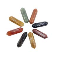 Joyas de piedras preciosas colgante, Piedra natural, diferentes materiales para la opción & unisexo, más colores para la opción, 8x30mm, Vendido por UD