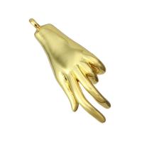 Brass Jewelry Pendants, Hand, fashion jewelry & DIY & for woman, golden Approx 1.5mm 
