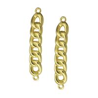 Brass Connector, fashion jewelry & DIY & for woman, golden Approx 1mm 