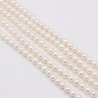 Perlas Redondas Freshwater, Perlas cultivadas de agua dulce, Bricolaje, Blanco, 9-10mm, longitud:36 cm, Vendido por Sarta