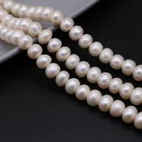 Bouton de culture des perles d'eau douce, perle d'eau douce cultivée, DIY, blanc, 9-10mm cm, Vendu par brin