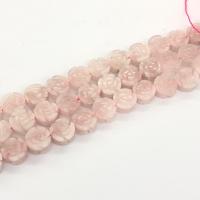 Mixed Gemstone Beads, Natural Stone, Flower, polished, DIY & double-sided 14mm Approx 8 Inch 