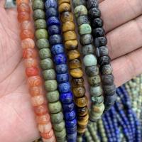 Mixed Gemstone Beads, Natural Stone, Drum, DIY Approx 15 Inch 