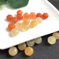 Lighter Imperial Jade Beads, Pumpkin, Carved, DIY 10mm 