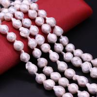 Baroque Cultured Freshwater Pearl Beads, DIY, white, 12-13mm Approx 15 Inch 