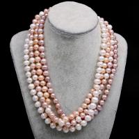 Natural Freshwater Pearl Necklace, Round, DIY cm 