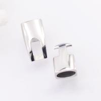 Stainless Steel Interlocking Clasp, polished, original color 