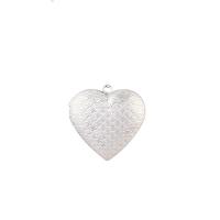 Stainless Steel Locket Pendant , Heart, polished, Unisex original color 