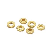 Brass Spacer Beads, gold color plated, DIY golden, 5mm 