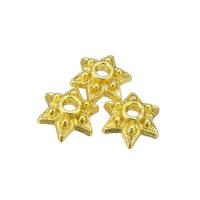 Zinc Alloy Spacer Beads, Hexagram, real gold plated 