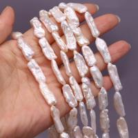 Biwa Cultured Freshwater Pearl Beads, irregular, DIY, white, 8x25- Approx 15 Inch 