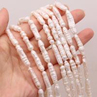 Biwa Cultured Freshwater Pearl Beads, irregular, DIY, white, 6x20- Approx 15 Inch 
