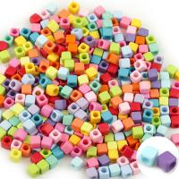 Solid Color Acrylic Beads,  Square Approx 