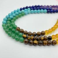 Perles de pierre gemme mixte, poli, DIY & normes différentes pour le choix, couleurs mélangées, 4-10mm .96 pouce, Vendu par brin
