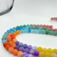 Natural Effloresce Agate Beads, polished, DIY & frosted, mixed colors .96 Inch 