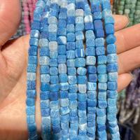Natural Effloresce Agate Beads,  Square, DIY 8mm .96 Inch 