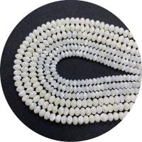 Muschel Perle, DIY & verschiedene Größen vorhanden, weiß, Länge:14.96 ZollInch, verkauft von Strang