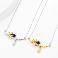 Zinc Alloy Necklace, with 2inch extender chain, Bee, plated, oval chain & for woman 19mm Approx 17.7 Inch 