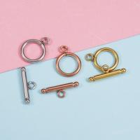 Stainless Steel Toggle Clasp, 304 Stainless Steel, plated, fashion jewelry & polished & DIY 13mm 