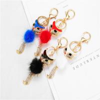 Zinc Alloy Key Clasp, Fox, gold color plated, Unisex & with rhinestone 