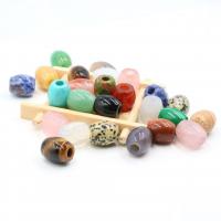 Mixed Gemstone Beads, Natural Stone, barrel, polished 