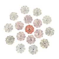 Perles de pierre gemme mixte, Pierre naturelle, fleur, poli, différents matériaux pour le choix, plus de couleurs à choisir, 16mm, Vendu par PC