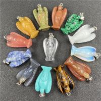 Gemstone ювелирные изделия Кулон, Природный камень, Ангел, различные материалы для выбора & Мужская, Много цветов для выбора, 1.3u5bf8   38-42mm, продается PC