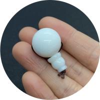 White Shell  Guru Bead, Light Bulb, DIY white, 8-18mm 