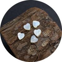 Natural White Shell Beads, Heart, DIY, white, 6mm 