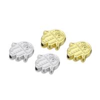 Zinc Alloy Jewelry Beads, Hand, real gold plated 