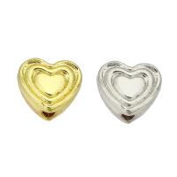 Brass Jewelry Beads, Heart, high quality plated 